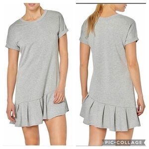 Sam Edelman Dress Asymmetrical HemTerry Cloth Knit S Short Sleeve Casual Preppy